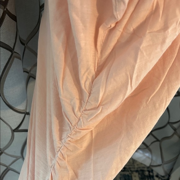 Gap Maternity Top XXL Pink Rouched Short Sleeve Women's Top - Picture 5 of 7